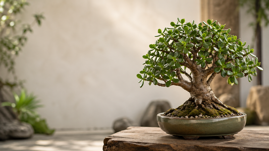 Jadebaum Bonsai: Dicke Blätter und zeitlose Bonsai-Form